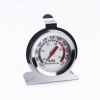 Stainless Steel Oven Thermometer, Celsius or Fahrenheit Kitchen Meat Roasting Food Temperature Gauge Probe Kitchen Tool - SIlver