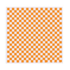 200 Pcs Baking Papers Grease-Proof Wax Papers Hamburger Papers [Orange Lattice] - Default
