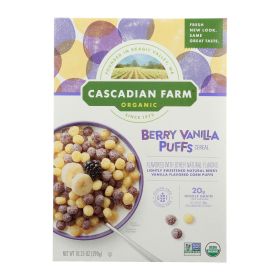 Cascadian Farm Cereal - Organic - Berry Vanilla Puff - 10.25 Oz - Case Of 12 - Default