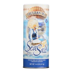 Cerulean Seas Sea Salt - Fine - Case Of 12 - 14.5 Oz - Default