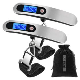 5 Core Luggage Scale Handheld Portable weighing Electronic Digital Hanging Bag Weight Scales Travel 110 LBS 50 KG - 5 Core LSS-005 - LS-005 2 PCS