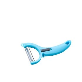 Rotatable Blade Peeler Swivel Blade Multi-Functional Peeler for Fruits Vegetables Potato Carrots Pairing Knife Kitchen Gadget Tool - blue peeler