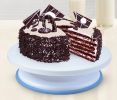 Rotating Platform Cake Stand Round Cake Turntable Stand DIY Kitchen Baking Tool Cake Icing Decorating Tool - white