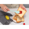 Silicone Cook Utensils;  5 Piece Kitchen Cooking Set;  Includes Large Spatula;  Small Spatula;  Grease Brush;  Food Clamp;  Whisk - pink