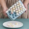 66/33 Ice Ball Mold Hockey Frozen Mini Ball Maker Mold Round Ice Cube Mold with Lid Ice Tray Box Whiskey Cocktail Kitchen Tools - 1PCS 33Ball