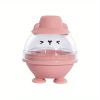 1pc; Large Whiskey Ice Cube Mold; Sphere Ice Cube Mold Tray With Lid; Silicone Ice Maker; Household Ice Cube Box; Kitchen Supplies - Pink Rabbit