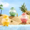 1pc; Large Whiskey Ice Cube Mold; Sphere Ice Cube Mold Tray With Lid; Silicone Ice Maker; Household Ice Cube Box; Kitchen Supplies - Yellow Duck