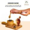 Olive Wood Honey Pot w/Honey Dipper - As shown