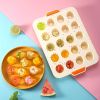 1pc 20 Cavity Jelly Tray; Food Grade Nonstick Silicone Mold; Pudding Fruit Ice Cube Mold; Kitchen Cooking Tools - Dark Gay