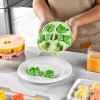 1pc Silicone Jelly Pudding Mold; Non-stick Food Grade Silicone Mold; Reusable Cake Mold Ice Cube Mold; DIY Baking Tools - Yellow