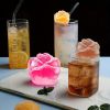 1pc Rose Big Ice Ball Whiskey Ice Mold Ice Tray Round Ice Cube Silicone Mold Net Red Bartender Tool Box Ice Making - Pink