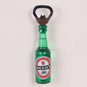 1pc Magnetic Beer Bottle Opener - Perfect Housewarming, Birthday, and Men's Gift - Easy to Use and Stylish - Becks - Polypropylene + Magnet