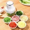 1pc Household Small Electric Garlic Masher; Garlic Chopper; Wireless Vegetable Mincer; Portable Mini Food Processor; Kitchen Gadgets - Green