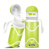 Tennis Pattern Straw Lid Water Bottle; Flip & Sip Double Stainless Steel Thermal Insulation; Sports Bottle; Outdoor Mug - 42 OZ