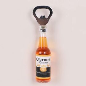 1pc Magnetic Beer Bottle Opener - Perfect Housewarming, Birthday, and Men's Gift - Easy to Use and Stylish - Corona - Polypropylene + Magnet
