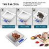 Digital Kitchen Scale 3000g/ 0.1g Small Jewelry Scale Food Scales Digital Weight Gram and Oz Digital Gram Scale with LCD/ Tare - 3000g/ 0.1g
