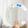 1pc Transparent Bathroom Scales LCD Electronic Bascula Pesa Digital Smart Scale Bear 180 KG Body Weight Balance Scales Floor Scales - Pink