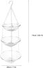 3-Layers Hanging Basket Stainless Steel Fruit Vegetable Flower Basket Storage Holder Home Decoration Basket Kitchen Hanging Rack - stainless steel