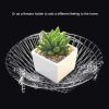 3-Layers Hanging Basket Stainless Steel Fruit Vegetable Flower Basket Storage Holder Home Decoration Basket Kitchen Hanging Rack - stainless steel