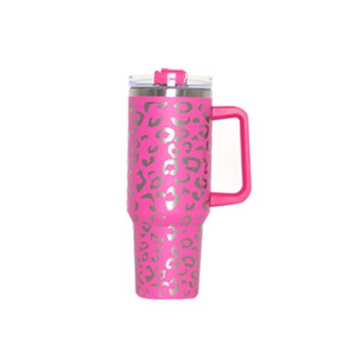40oz Adventure Quencher Tumbler Thermos Vacuum Cups With Handle Stainless Steel Travel Water Cup Stay Ice Cold Car Coffee Mug - 1000-1500ml - 20