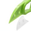 Multifunctional Avocado Cutter Corer Butter Fruit Slicer Peeler Pulp Separator Plastic Knife Kitchen Tools Gadgets Accessories - Green