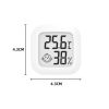 Mini LCD Digital Thermo-Hygrometer Humidity Temperature Measuring Air Comfort Indicator Thermometer Sensor Digital Moisture - white2