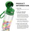 Golf Pattern Straw Lid Water Bottle; Flip & Sip Double Stainless Steel Thermal Insulation; Sports Bottle; Outdoor Mug - 25oz