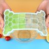 1pc Silicone Ice Tray With Lid; Large Capacity Ice Box; Bone Shaped Silicone Ice Tray; Homemade Ice Cube Mold; Kitchen Tools - Pink