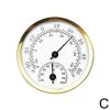 Mini Pointer Type Thermometer Hygrometer Indoor Room Electronic Temperature Humidity Meter Sensor Gauge For Home Thermometer - golden