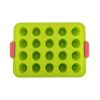 1pc 20 Cavity Jelly Tray; Food Grade Nonstick Silicone Mold; Pudding Fruit Ice Cube Mold; Kitchen Cooking Tools - Green
