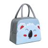 1pc Cartoon Rabbit Animal Cute Bento Bag; School Insulation Lunch Box; Lunch Bag - Yellow Dinosaur