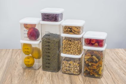 Measuring Food Containers - White