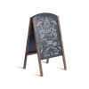 A-Frame Wooden Sidewalk Signage Chalkboard for Bar and Store - Black - 31.5 Inch