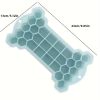 1pc Silicone Ice Tray With Lid; Large Capacity Ice Box; Bone Shaped Silicone Ice Tray; Homemade Ice Cube Mold; Kitchen Tools - Green