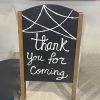 A-Frame Wooden Sidewalk Signage Chalkboard for Bar and Store - Black - 31.5 Inch