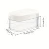 1pc 24 Grids Round Silicone Ice Tray Ice Mold Transparent Ice Cube With Lid Ice Storage Box Ice Tray Tool - Green