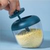 Seasoning Container with Spoon Plastic Heat and Moisture Resistant Condiment Box Spice Jars Salt Sugar for Kitchen Storage - Blue