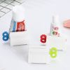 3 Pieces Rolling Tube Toothpaste Squeezer Toothpaste Seat Holder Stand Rotate Toothpaste Dispenser - Colour
