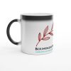 Coffee Mug Boundless Potential Heat Activated Mug Design by HadiArts - White + Red In Art