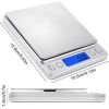 Digital Kitchen Scale 3000g/ 0.1g Small Jewelry Scale Food Scales Digital Weight Gram and Oz Digital Gram Scale with LCD/ Tare - 3000g/ 0.1g