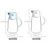 1pc Automatic Opening And Closing Glass Oil Pot; Kitchen Leak-proof Oil Can With Lid; Seasoning Bottle; Vinegar Bottle; Oil Bottle - Blue - 650ML
