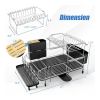 Household Kitchen Supplies Organization Dish Racks  - As pic show - Style B