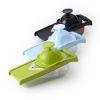 Multifunctional vegetable cutter kitchen tool grater potato radish grater - green