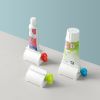3 Pieces Rolling Tube Toothpaste Squeezer Toothpaste Seat Holder Stand Rotate Toothpaste Dispenser - Colour