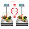 Home Commercial Used Computing Digital Floor Platform Scale - Silver B - 660 lbs