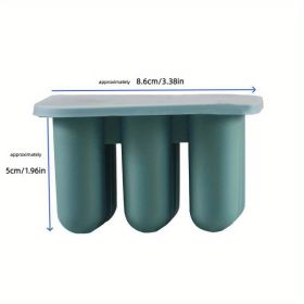 1pc New Product 9 Linked Ice Column Mold Silicone Small Ice Strip Ice Cube Mold With Lid DIY Filling Bottle Easy Release Mold - Green