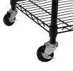 Oceanstar Garment Rack with Adjustable Shelves with Hooks, Black - GRS1514