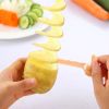 Spiral Potato Cutter Twisted Slice Potato Tower Whirlwind Potato Cut Diy Creative Fruit And Vegetable Spiral Slicer For Kitchen - 6 pcs