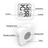 Mini LCD Digital Thermo-Hygrometer Humidity Temperature Measuring Air Comfort Indicator Thermometer Sensor Digital Moisture - white2