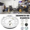 Mini Pointer Type Thermometer Hygrometer Indoor Room Electronic Temperature Humidity Meter Sensor Gauge For Home Thermometer - golden
